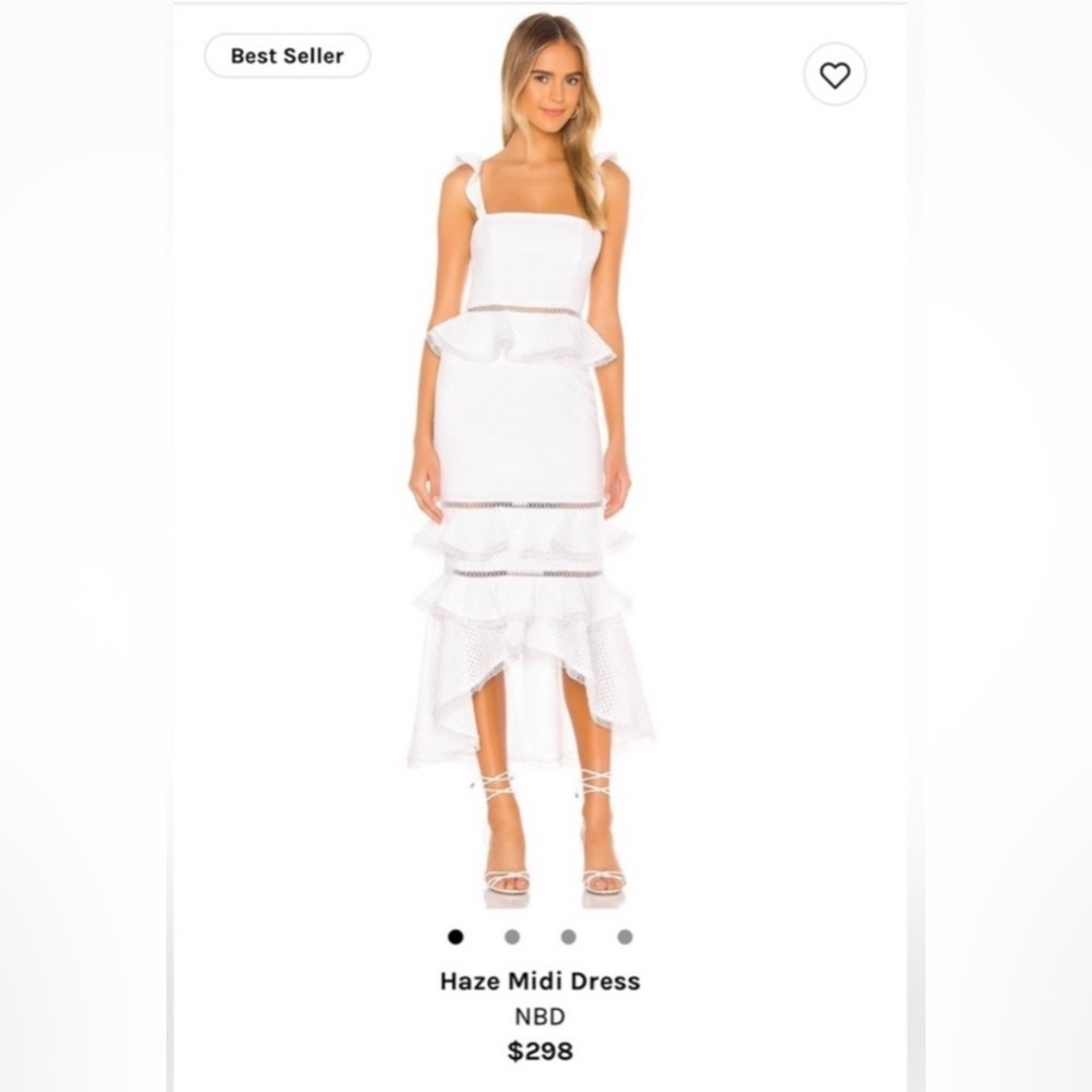 long white dress from revolve. freshly dry cleaned and perfect for summer